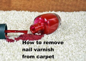 how to remove nail varnish from carpet