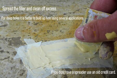 How to fill holes in Travertine floor